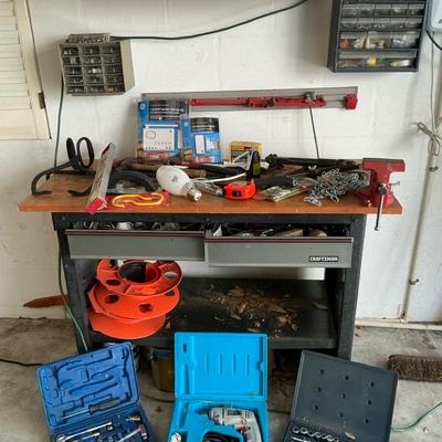 Craftsman Workbench Plus A Lot Of Miscellaneous
