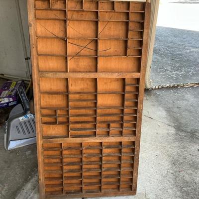 Printer’s Type Drawer Tray #2 VTG