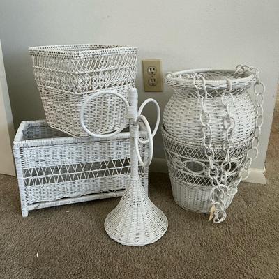 White Wicker Decor