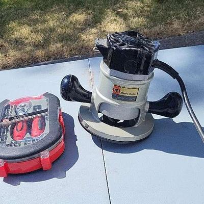Black & Decker Commercial Heavy-Duty Router & Shop Basics Sockets & Bits Set