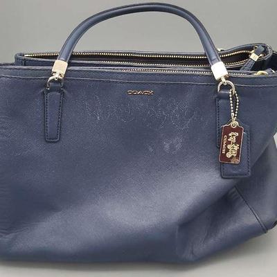 Coach Purse Blue with COA