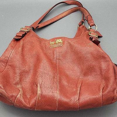 Coach Purse with COA Tan color