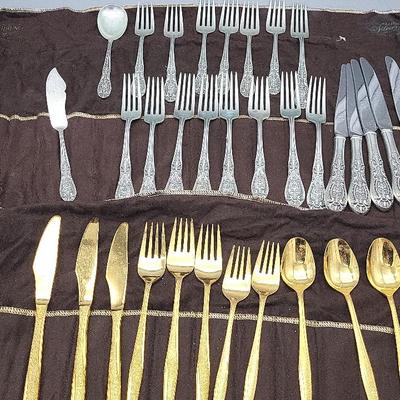 Easterling Sterling Silver Flatware & Florentine Goldware