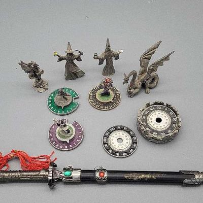 Scrye Counter, Miniatures, And Letter Opener 