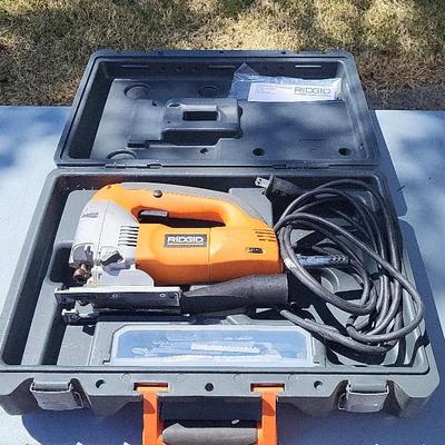 Ridgid Orbital Jigsaw With Saw Blades & Case 