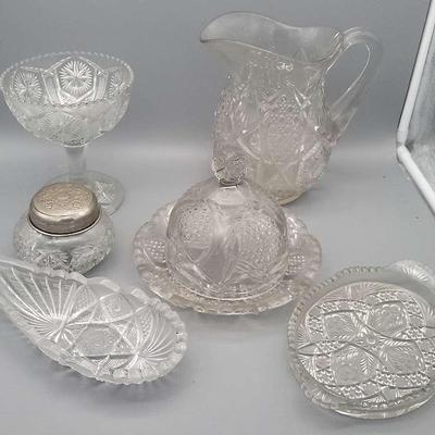 Cut Glass Serving Vessels 