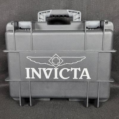 Large Black/Silver 8 Slot  Invicta Watch Box