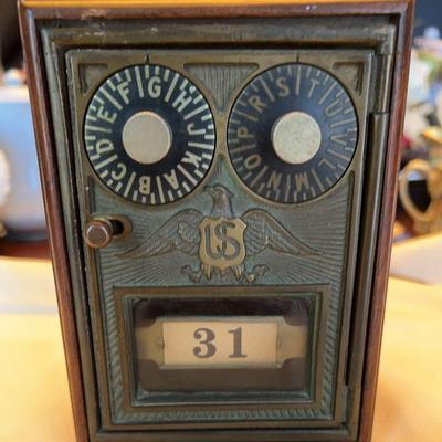 Vintage Post Office Door Mail Bank 