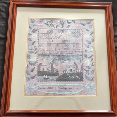 Needlepoint Sampler Print