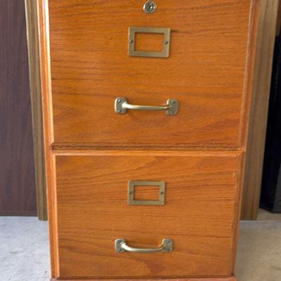 Wood Filing Cabinet 
