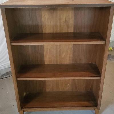 Vintage 3 Shelf Wooden Bookcase