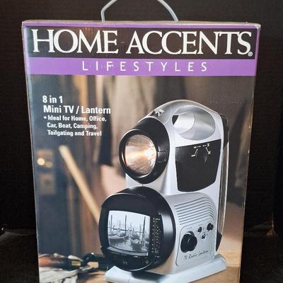 Home Accents Lifestyles 8-in-1 Mini TV/lantern/radio