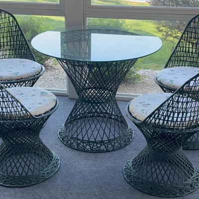 Midcentury Patio Dining Set (5pc)