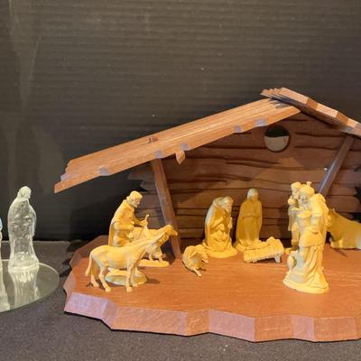 Nativities (2) Glass and Resin