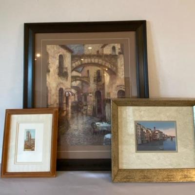 Framed Italian Scenes (Art)