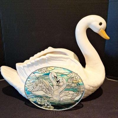 "Swans" Includes A Stained Glass Like Suncatcher By Joan Baker
