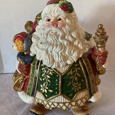 Fitz & Floyd Santa Claus Cookie Jar 