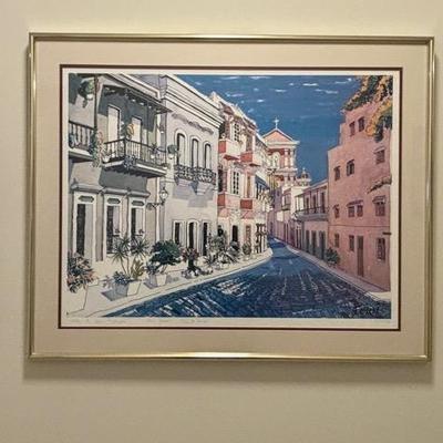 Framed Puerto Rico Prints by Carlos Jeffs and Fenn