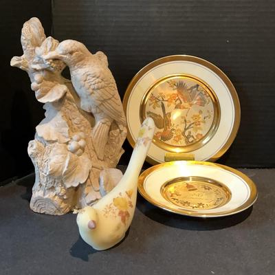 Birds (2D & 3D) Plus Companion Plate