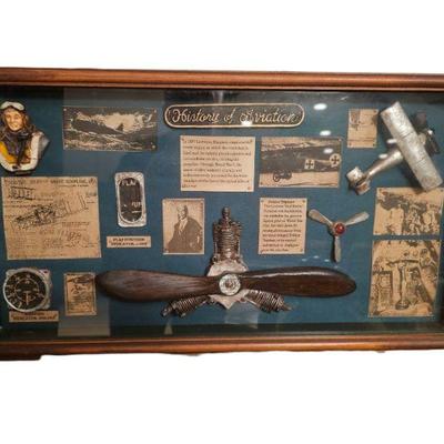 History of Aviation shadow box