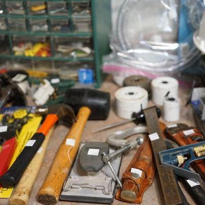 Nice selection of hand tools and hardware