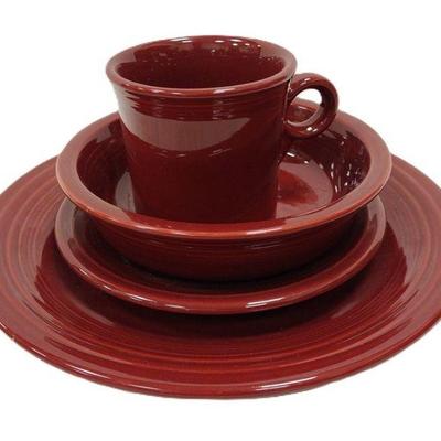 Burgundy Fiesta ware