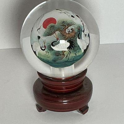 Chinese Reverse Painted Globe