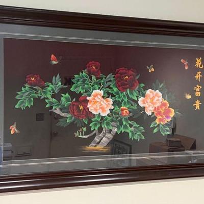 Chinese Silk / Straw Art