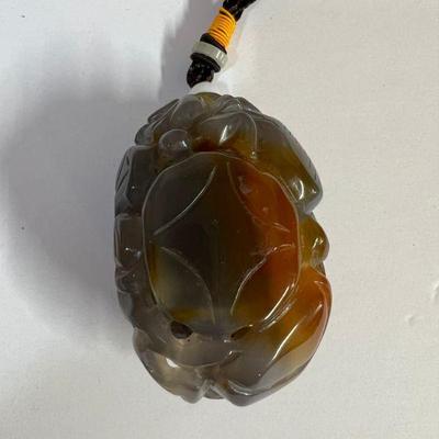 Carved Chinese Lucky Stone - Agate