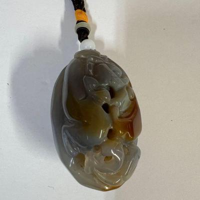 Carved Chinese Lucky Stone - Agate