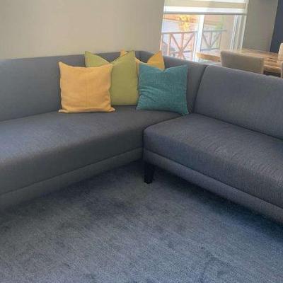 Ts105 blue gray sectional