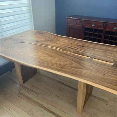 Ts108v custom live edge dining table