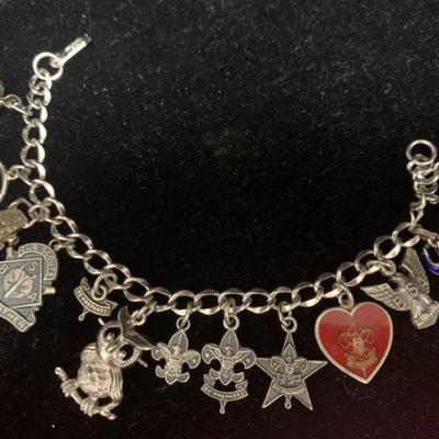 Ct208v charm bracelet with sterling.