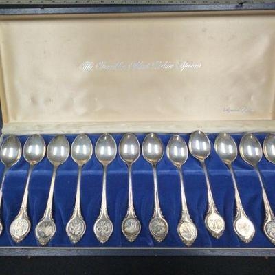 Ct200v franklin mint zodiac spoon collection