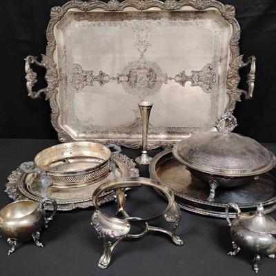 Ct227 vintage silver plated decor 2