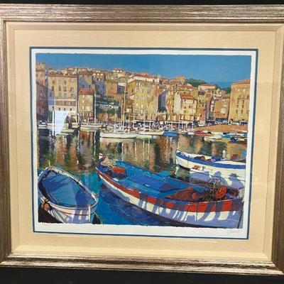 Ct252v european port serigraph by aldo luongo
