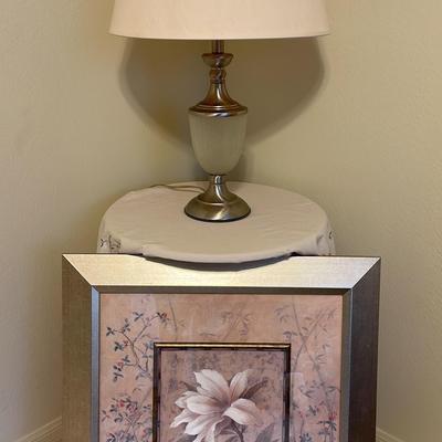 Floral Framed Art and Lamp 2nd Floor