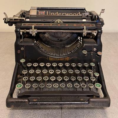 Vintage 1908 Underwood, Antique, Manual Typewriter, 2nd Fl