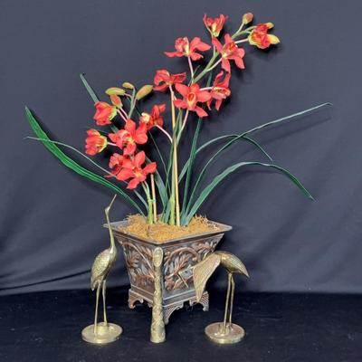 Brass Birds And Flowers