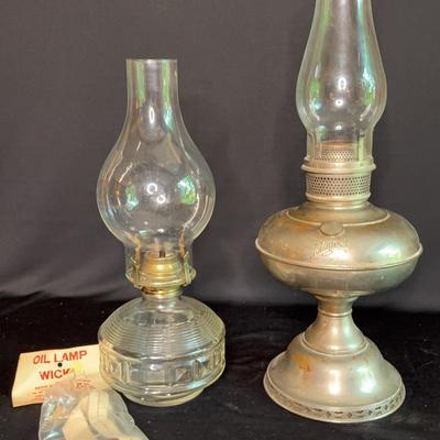 Two Vintage Oil Lamps