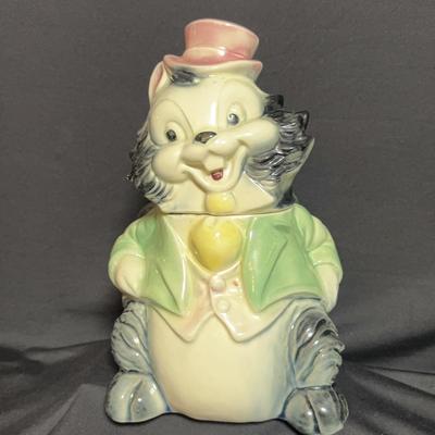 Squirrel With Top Hat Cookie Jar