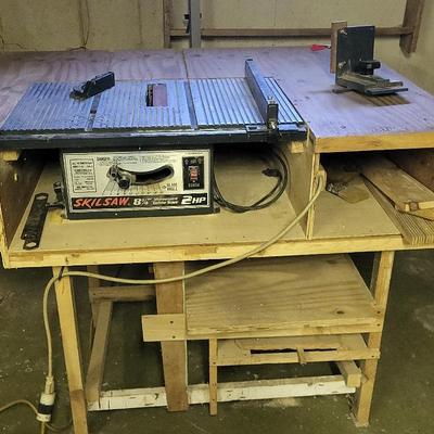 Skilsaw 8+1/4" Motorized Table Saw With Table 