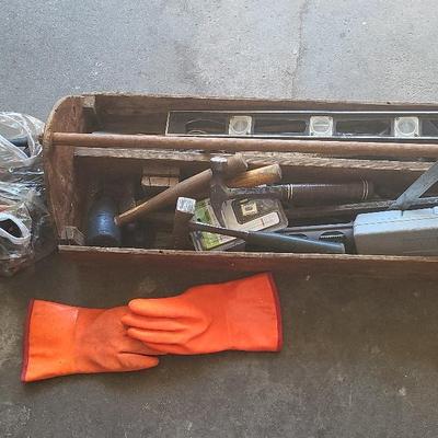 Old Tool Caddy And All Contents 