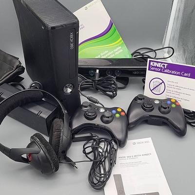 Xbox 360 with Kinect & Fatal1ty Creative Gaming Headphones