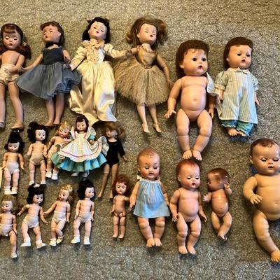 Madame Alexander, Ideal, American Character, Effanbee, and Vogue Ginny Dolls