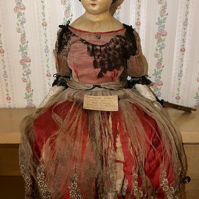 Antique 1800s Paper-Mache Greiner Doll