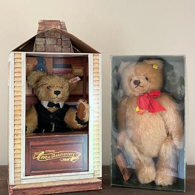 2 Steiff Bears With Boxes