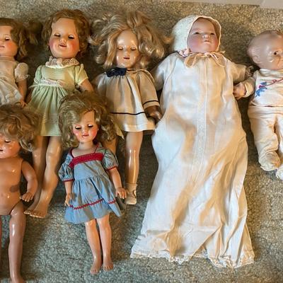 Grace Putnam Bye-Lo Baby Doll, Scootles Doll, and Shirley Temple Dolls