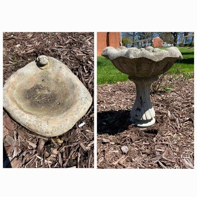 Heavy 16” Bird Bath and Ground Bird Bath