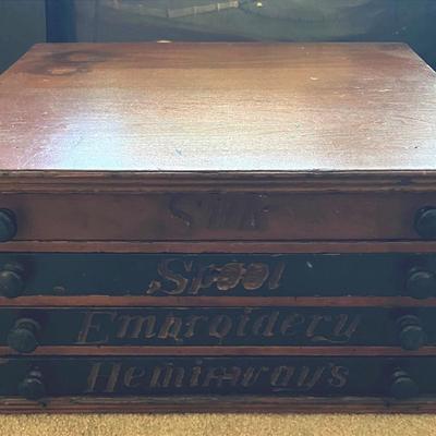 Vintage Spool Cabinet 